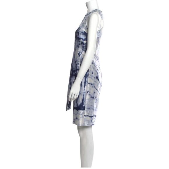 ADEAM Silk Tie-Dye Print Knee-Length Tent Dress Sz 2 - Picture 9 of 9